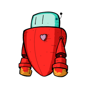 Autocollant Heart Bot